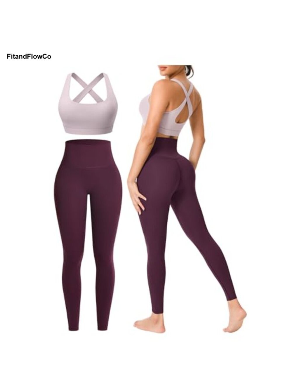 Women's Seamless Yoga Workout Set 2-Piece Tank & Leggings